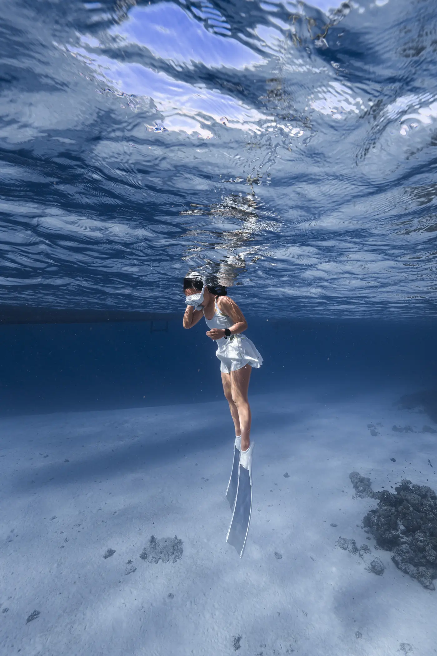 Dokumentasi professional photoshoot underwater